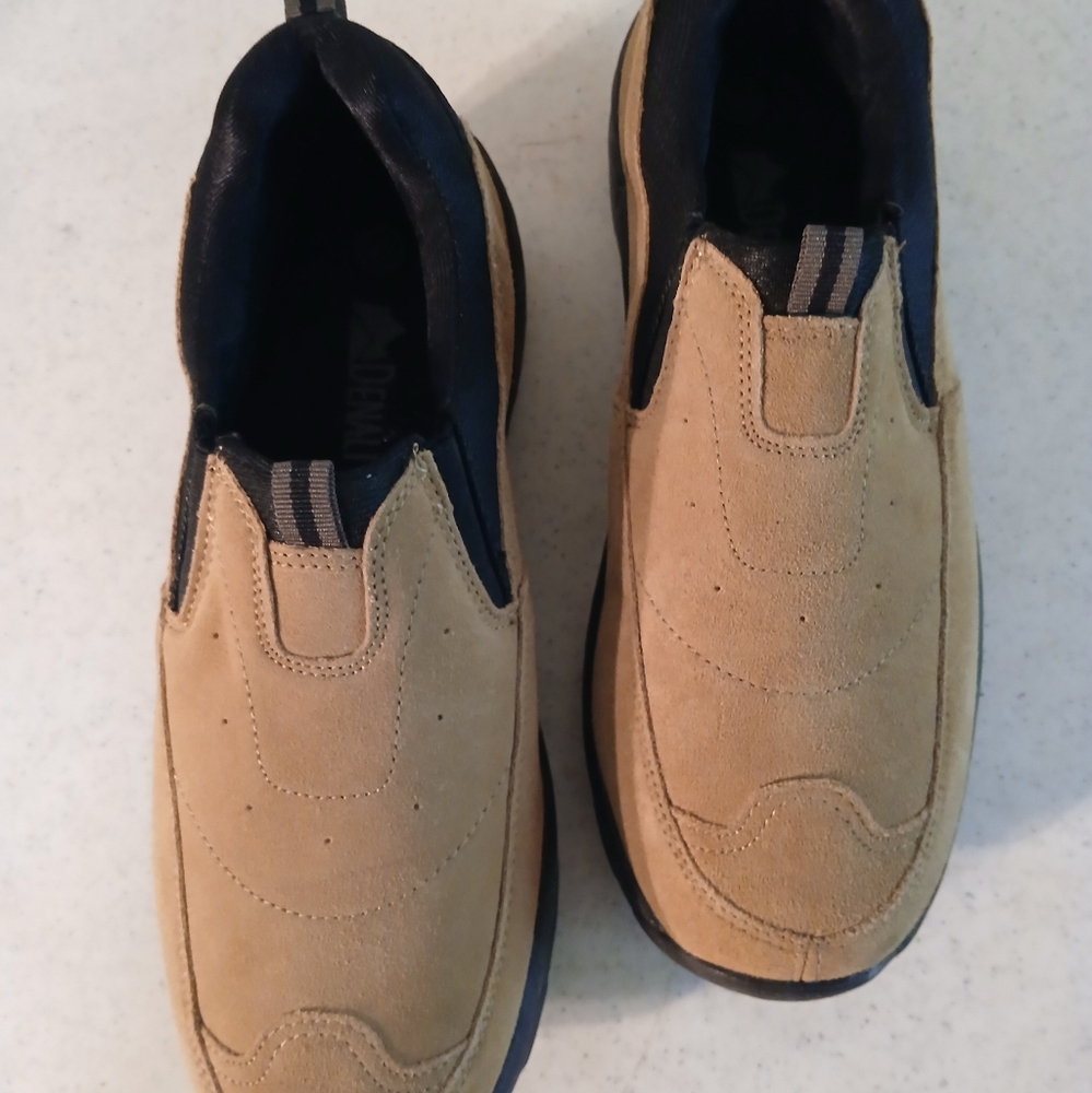 Denali Tan Suede Slip-On Loafers